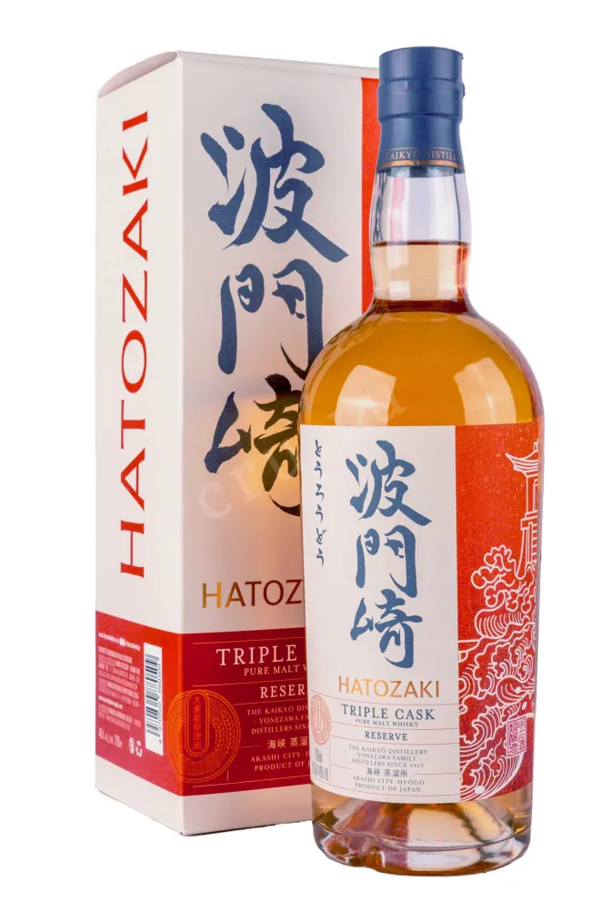 Виски Hatozaki Triple Cask Reserve in gift box  0.7 л