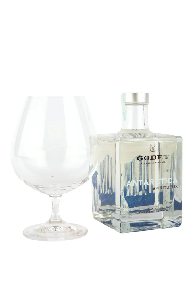 Коньяк Godet Antarctica Folle Blanche giftset with 1 glass  0.5 л
