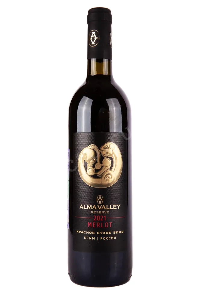 Вино Алма Велли Мерло Резерв 2021 0.75 л