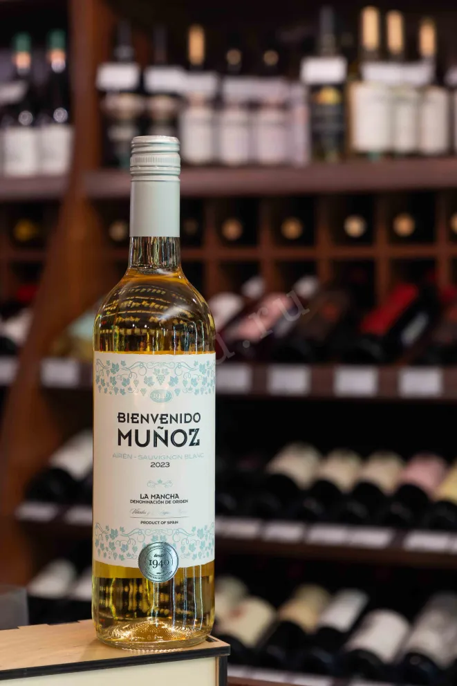 В магазине Крю Профи Bienvenido Munoz Airen-Sauvignon Blanc La Mancha DO 2023 0.75 л