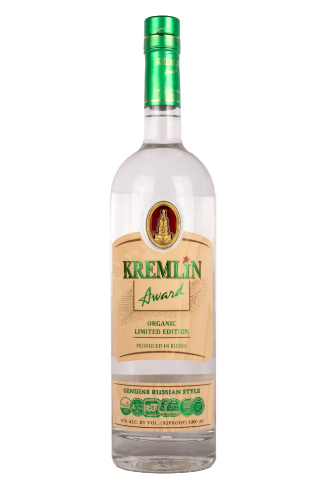 Водка Кремлин Эворд Органик Лимитед Эдишн  1 л