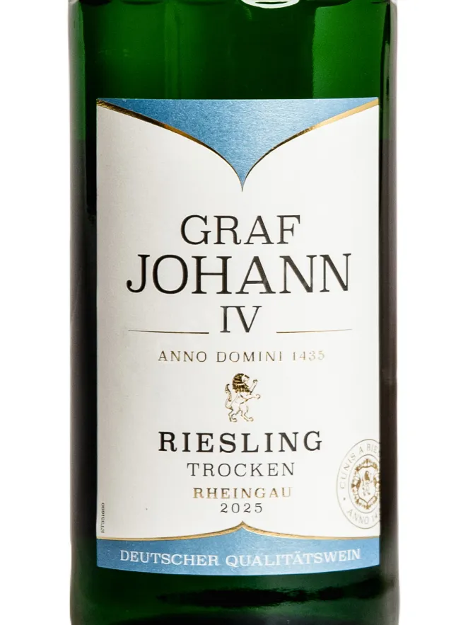 Этикетка Graf Johann IV Riesling Trocken Rheingau 2025 0.75 л