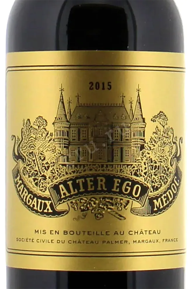 Этикетка Alter Ego de Palmer Margaux 2015 0.75 л