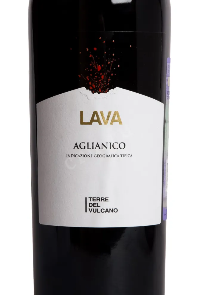Этикетка Terre Del Vulcano Aglianico Beneventano Lava 2023 0.75 л