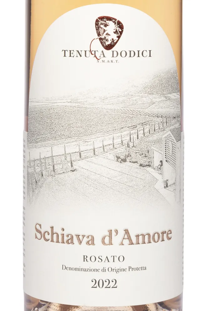 Этикетка Tenuta Dodici Schiava D'Amore Rosato Maremma Toscana DOC 2022 0.75 л