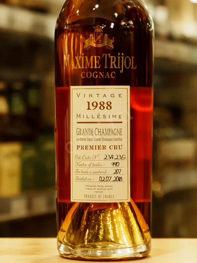 В магазине Крю Профи Maxime Trijol Grand Champagne Premier Cru 1988 0.7 л