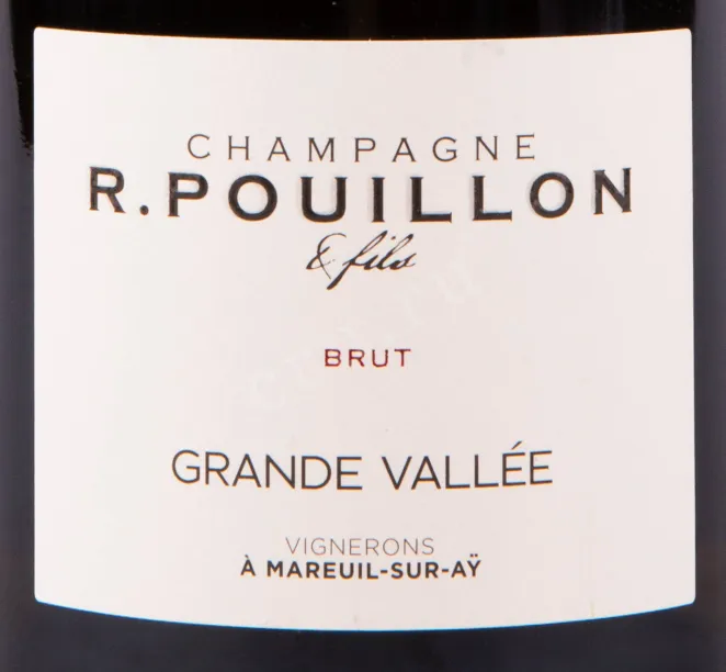 Этикетка игристого вина R. Pouillon Et Fils Grande Vallee 0.75 л