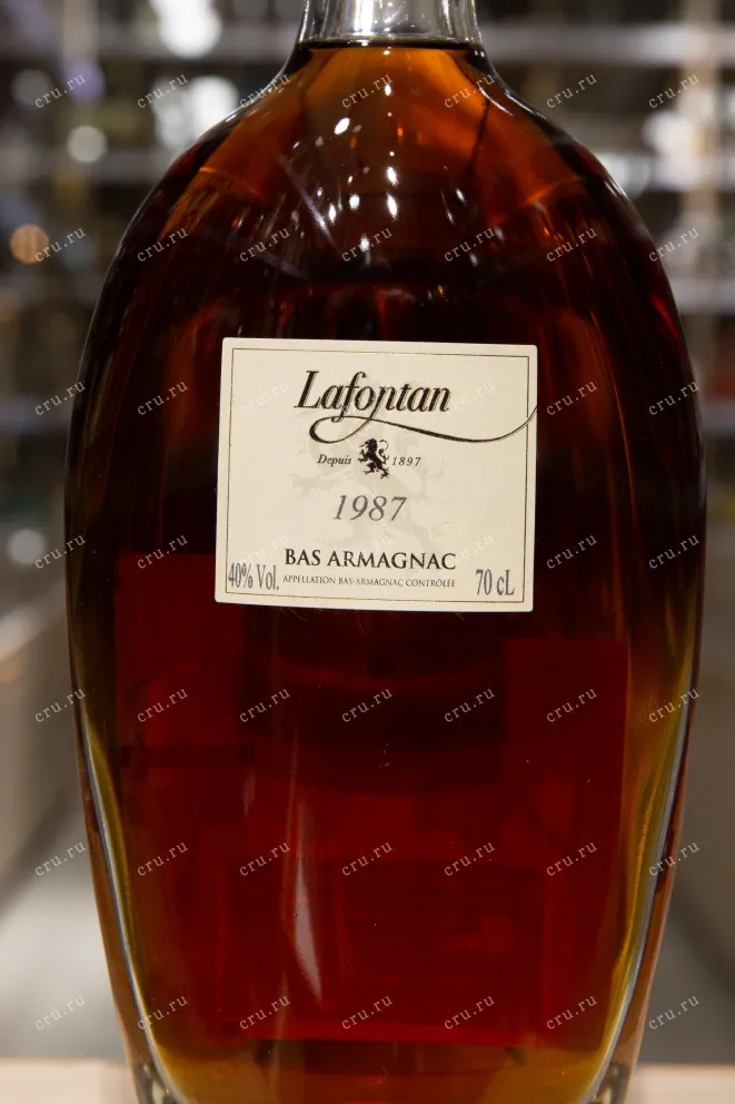 Этикетка Lafontan 1987 0.7 л