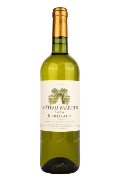 Вино Chateau Marotte Bordeaux AOC 2020 0.75 л