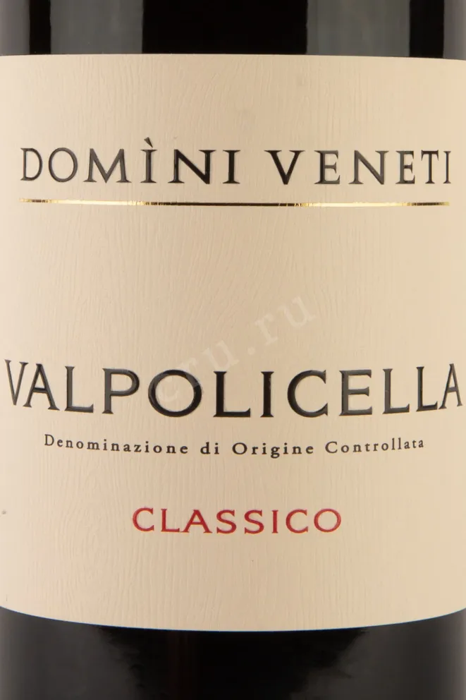 Этикетка Domini Veneti Valpolicella Classico 0.75 л