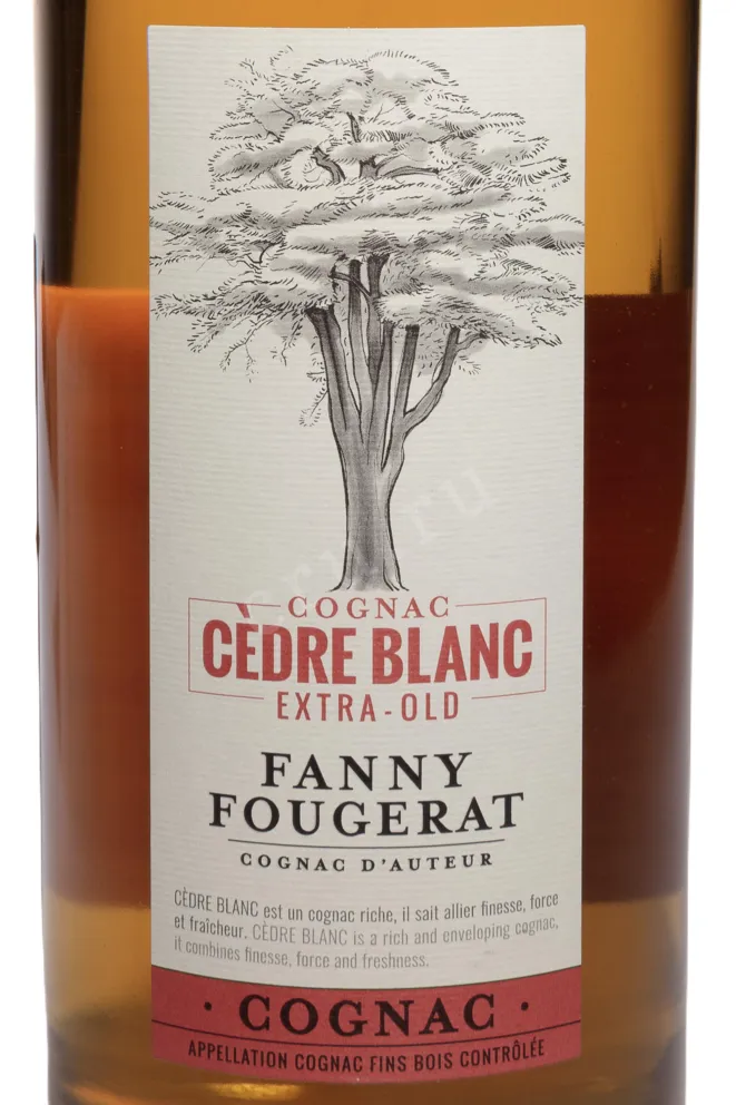 Этикетка Fanny Fougerat Cedre Blanc Extra Old Fins Bois in gift box 0.7 л