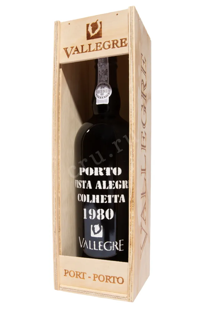 В деревянной коробке Vista Alegre Porto Сolheita Vallegre in wooden box 1950 0.75 л