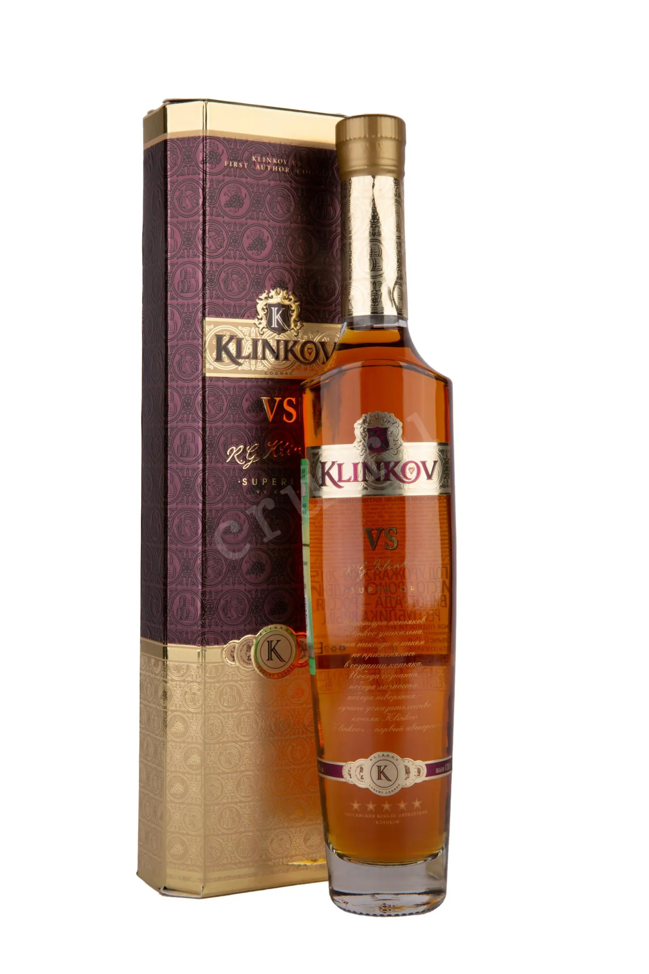 Фото — Коньяк Клинков ВС 5 летний  0.35 л