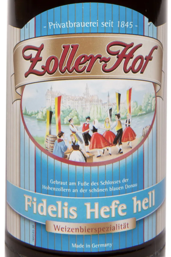 Этикетка Zoller-Hof Fidelis Hefe Hell 0.5 л