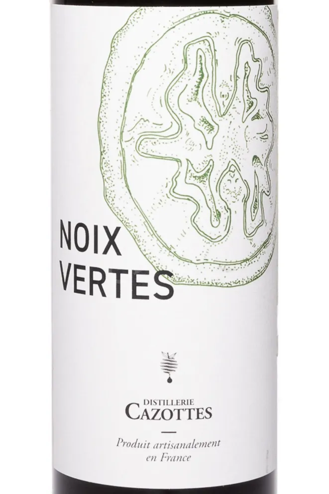 Этикетка Cazottes Noix Vertes de Pays d’Oc 2022 0.5 л