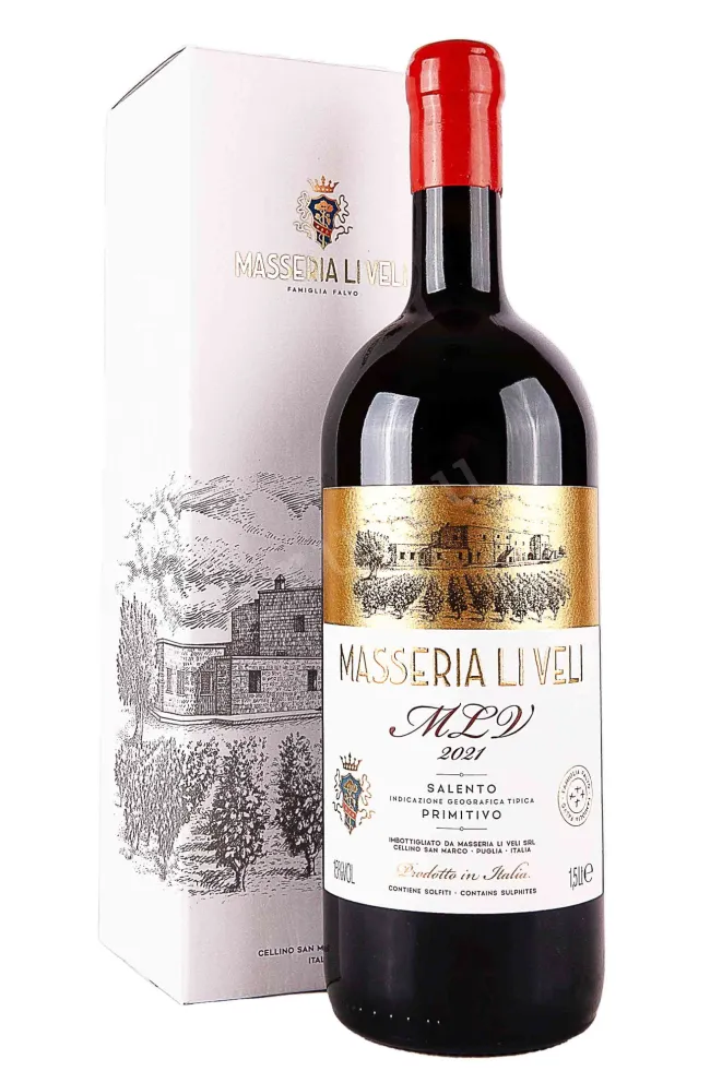 Вино Li Veli Masseria Li Veli in gift box 2021 1.5 л