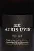 Этикетка Pierre Courtois Ex Atris Uvis 2016 0.75 л
