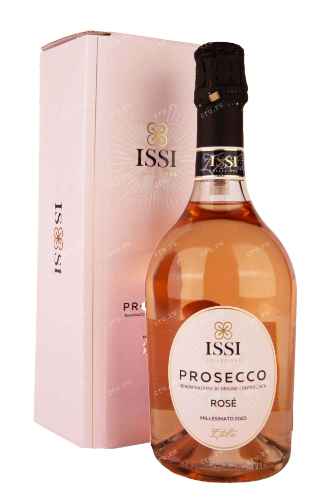 Игристое вино Issi Prosecco Rose Millesimato Extra Dry in gift box 2020 0.75 л