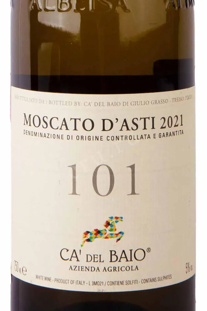 Игристое вино Ca`del Baio Moscato d'Asti DOCG 101 2020 0.75 л
