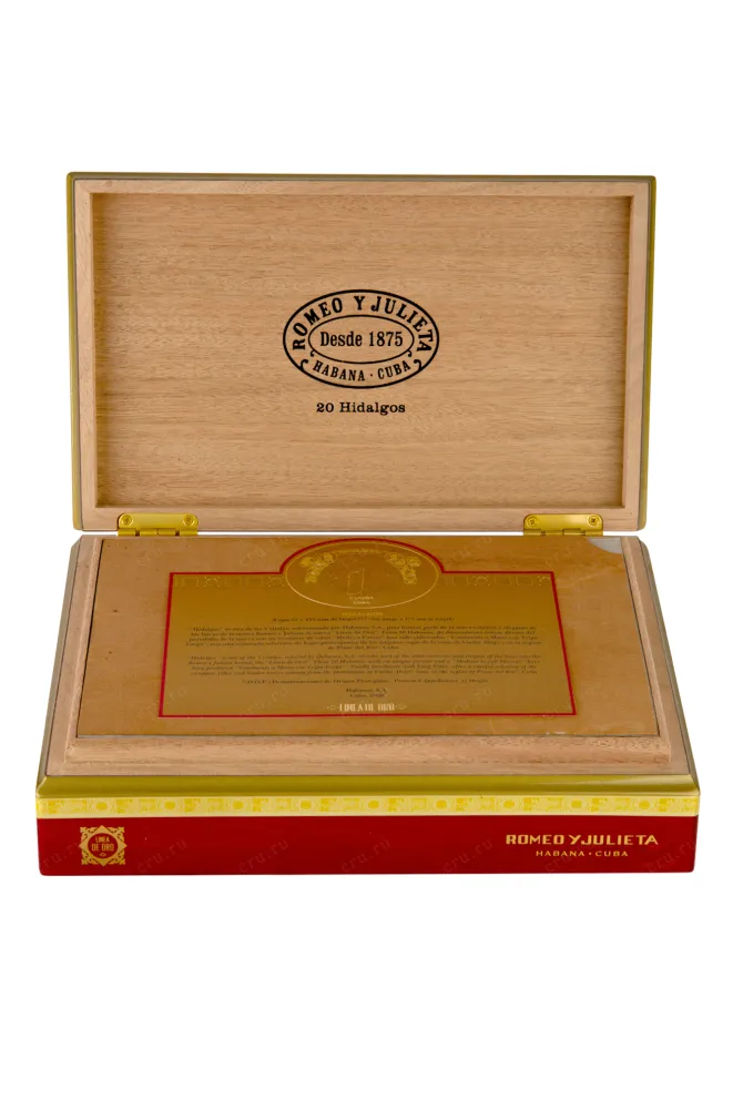 Коробка с сигарами Romeo y Julieta Hidalgos *20