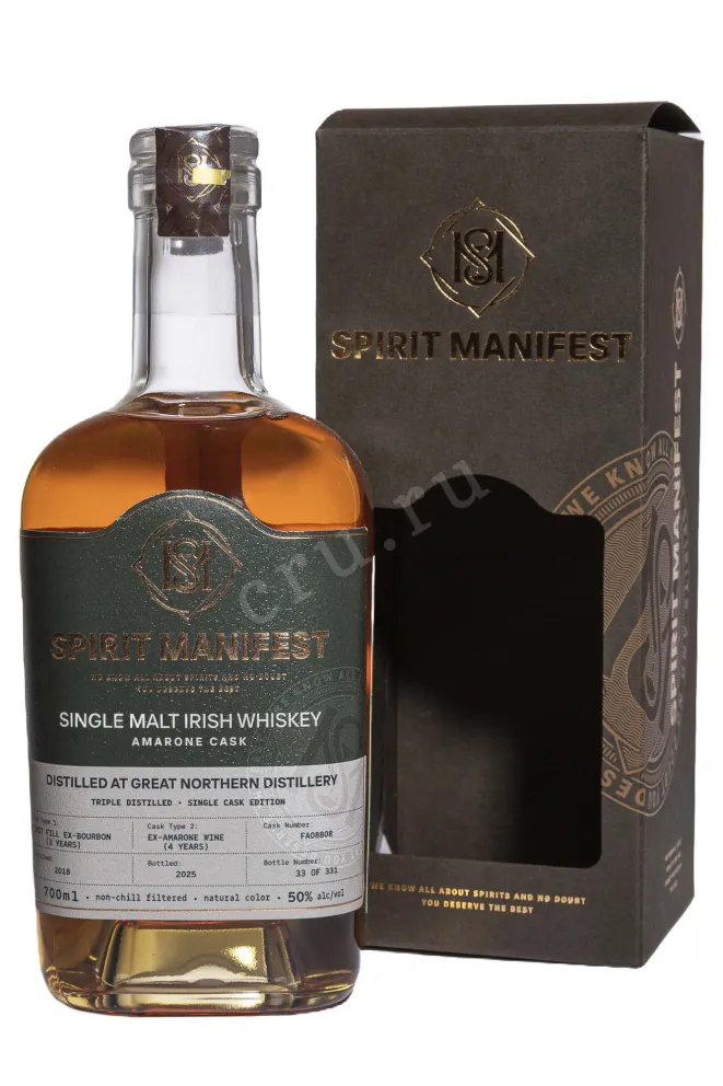 Виски Spirit Manifest Amarone Cask in gift box  0.7 л