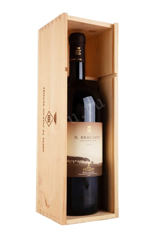 В деревянной коробке Tenuta Guado Al Tasso Il Bruciato Bolgheri gift box 2022 1.5 л