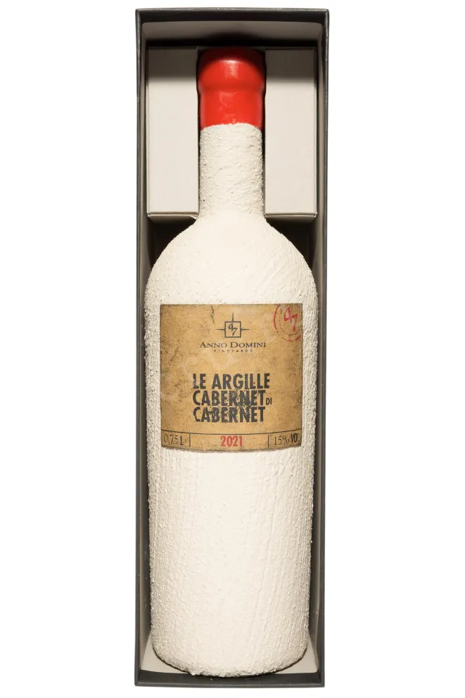 В подарочной коробке Le Argille Cabernet di Cabernet  Anno Domini 47 in gift box 2021 0.75 л