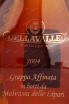 Граппа Dellavalle Malvasia Delle Lipari gift box 2004 0.7 л