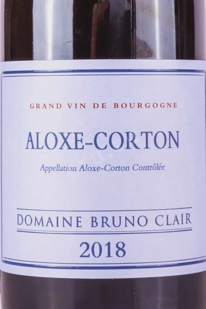Этикетка Domaine Bruno Clair Aloxe-Corton 2018 0.75 л