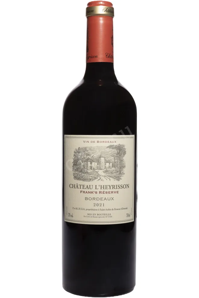 Бутылка Chateau L'Heyrisson Frank Reserve set of 6 bottles 2021 0.75 л