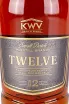 Этикетка  KWV 12 years in gift box 0.75 л
