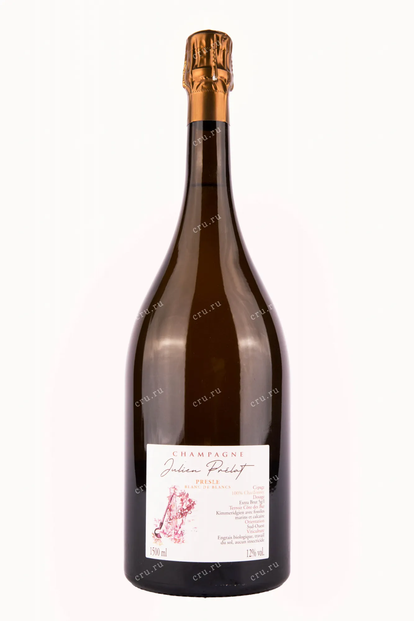 Фото — Шампанское Julien Prelat Presle Blanc de Blancs AOC Extra Brut  1.5 л