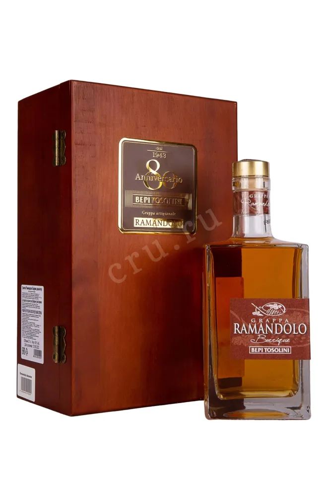 Граппа Bepi Tosolini Ramandolo Barrique Decanter in wooden box  0.7 л