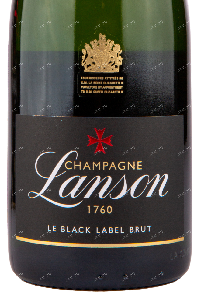 Этикетка игристого вина Lanson Le Black Label Brut 2016 0.75 л