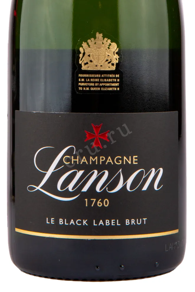 Этикетка игристого вина Lanson Le Black Label Brut 2016 0.75 л