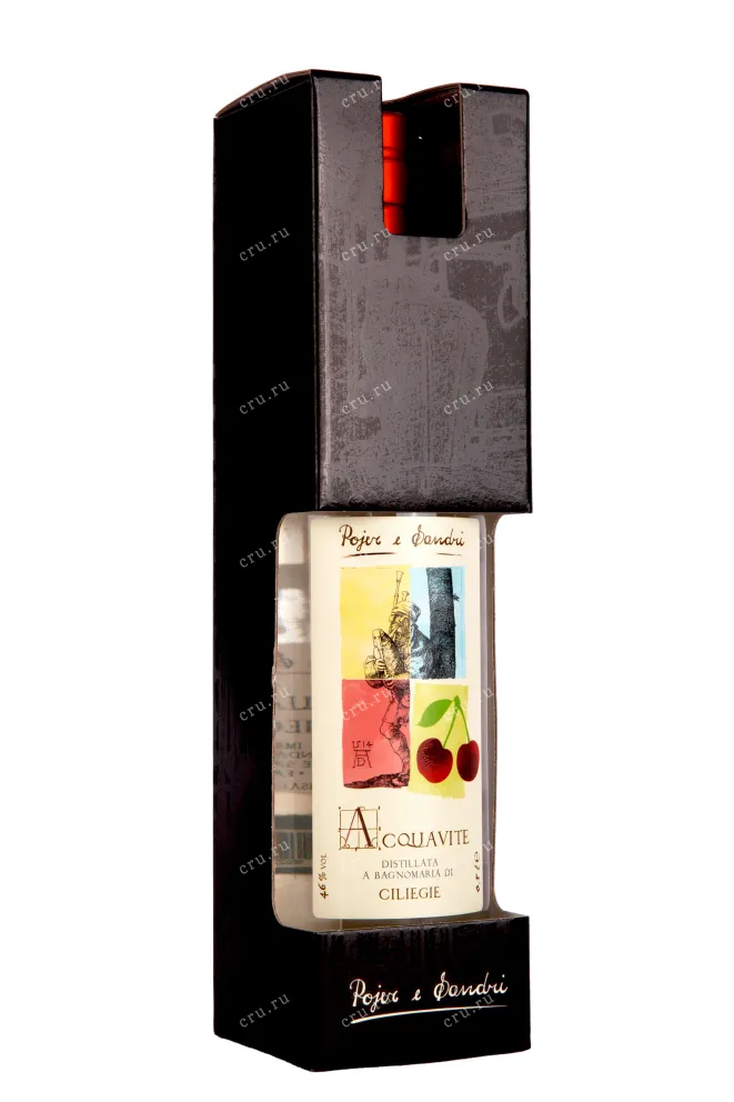 Подарочная коробка Acquavita Ciliegie in gift box 0.5 л