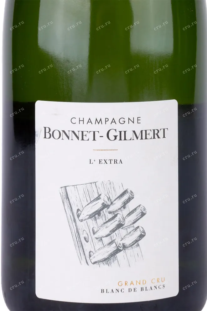 Этикетка Bonnet-Gilmert L’Extra Grand Cru Blanc de Blancs 2019 0.75 л