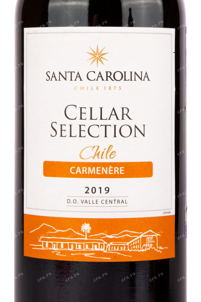 Вино Santa Carolina Cellar Selection Carmenere 2019 0.75 л