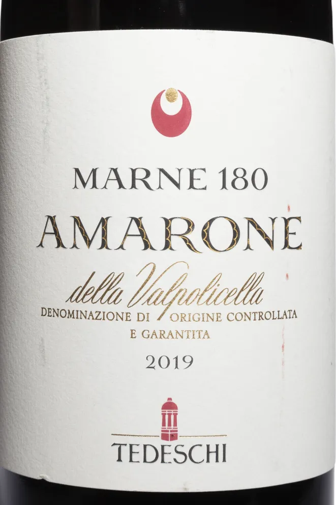 Этикетка Tedeschi Marne 180 Amarone della Valpolicella DOCG 2019 0.75 л