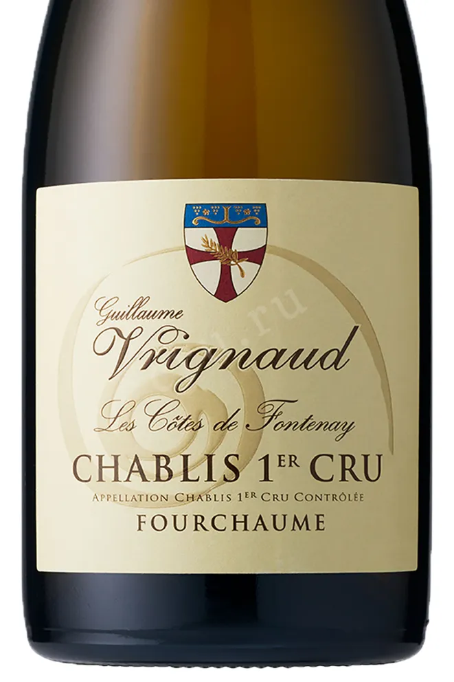 Этикетка Guillaume Vrignaud Fourchaume1-er Cru Chablis 2018 0.75 л