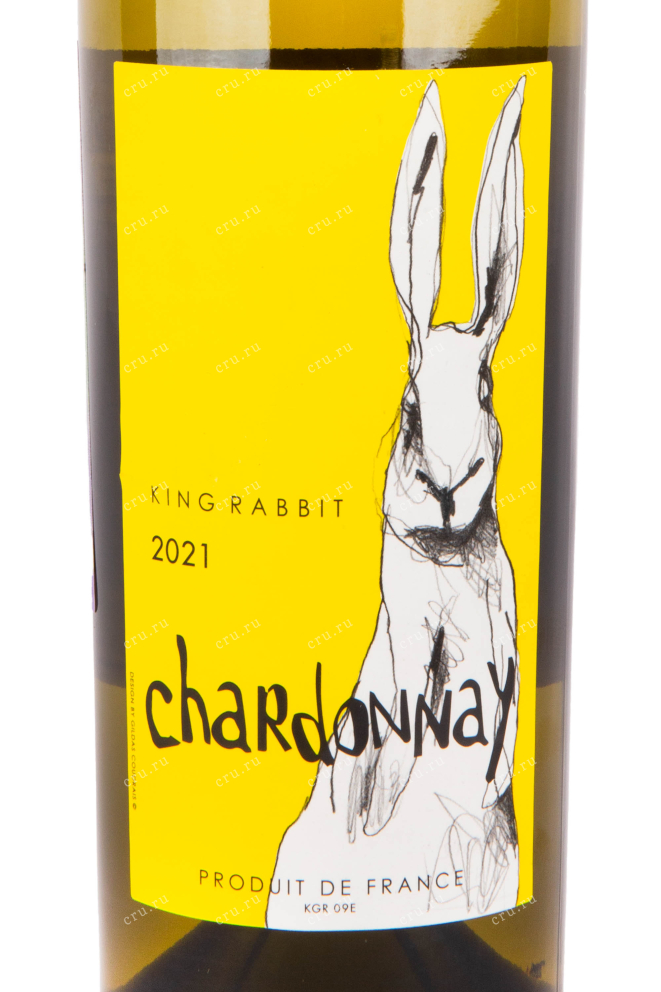 Этикетка вина King Rabbit Chardonnay Pays D'Oc IGP 0.75 л