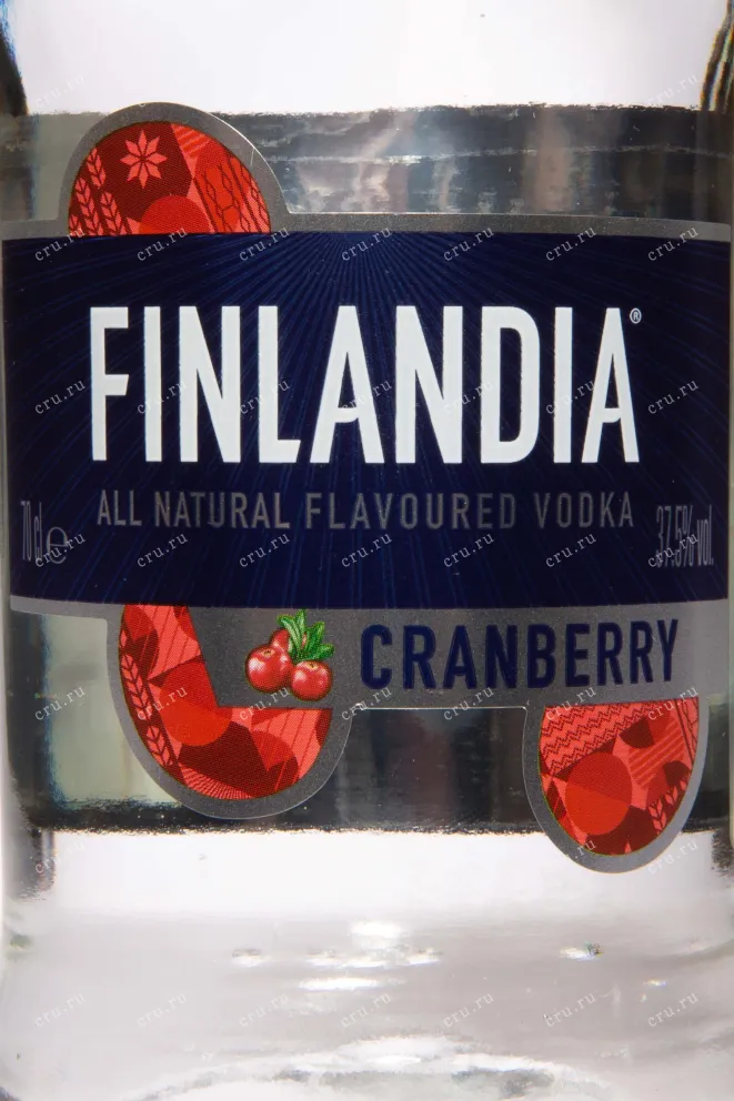 Этикетка Finlandia Cranberry 0.7 л