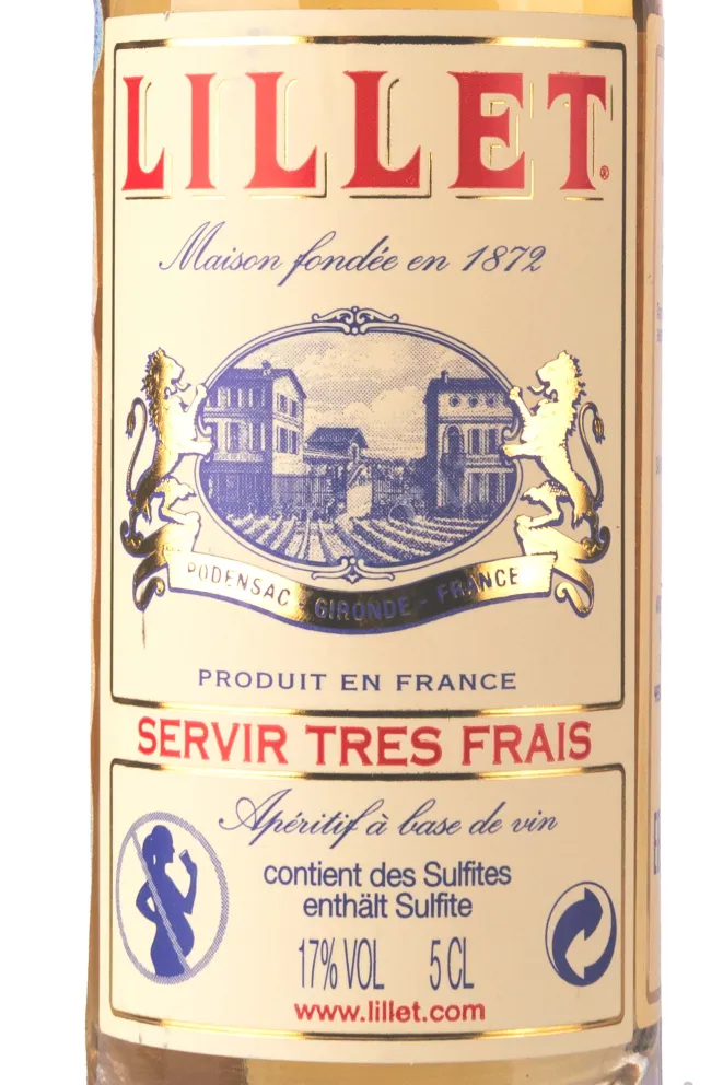 Этикетка Lillet Blanc 0.05 л