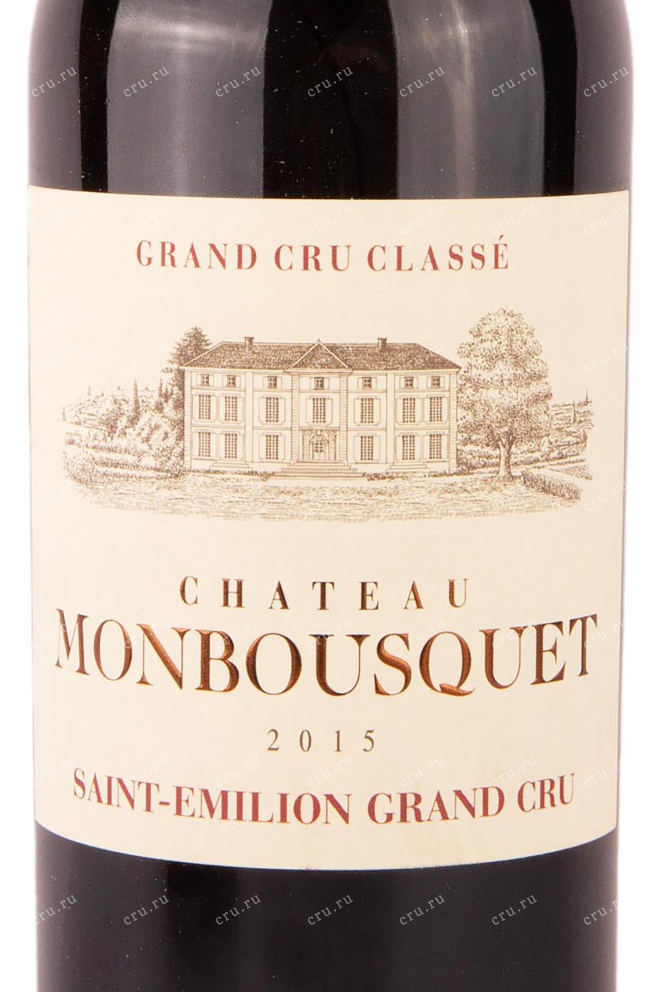 Этикетка Chateau Monbousquet St. Emilion Grand Cru 2015 0.75 л