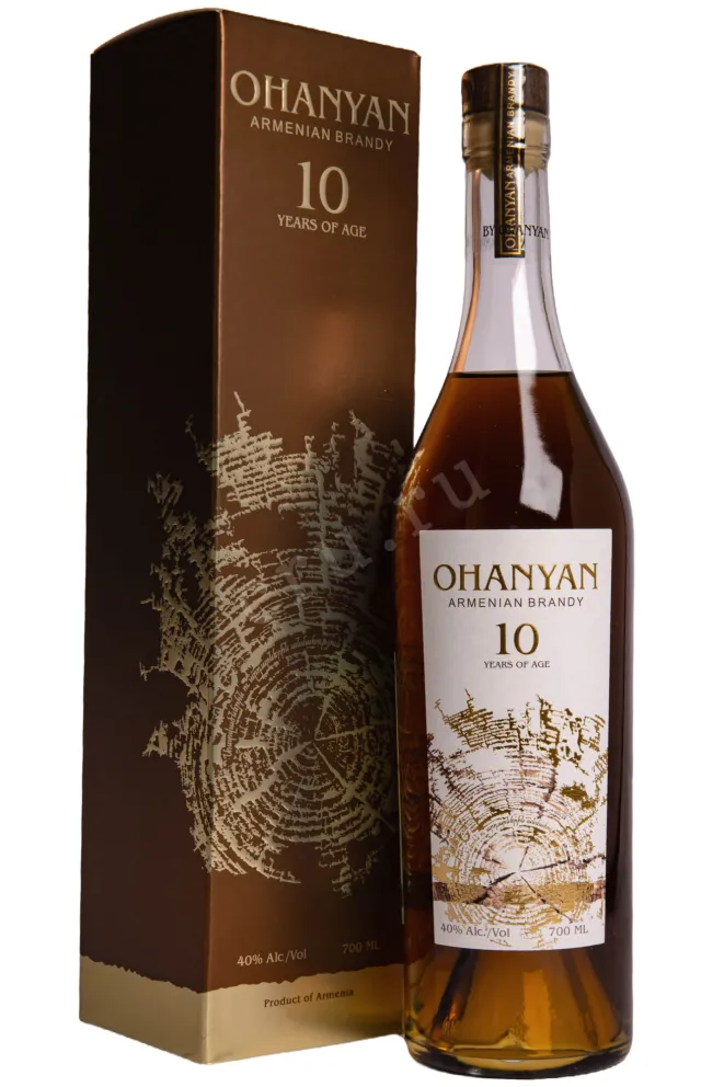 Коньяк Оганян 10 лет в подарочной упаковке  0.7 л