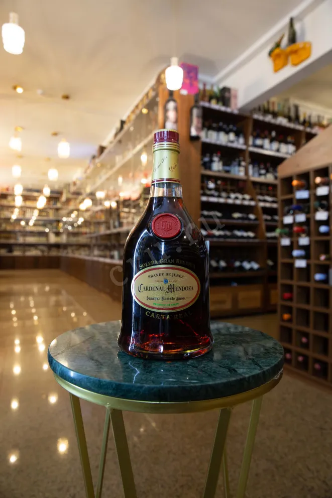 В магазине Крю Профи Sanchez Romate Cardenal Mendoza Carta Real Solera Gran Reserva gift box + glass 0.7 л