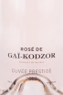 Этикетка Rose de Gai-Kodzor Cuvee Prestige 2022 0.75 л