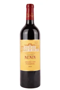 Вино Chateau Nenin Pomerol AOC 2015 0.75 л
