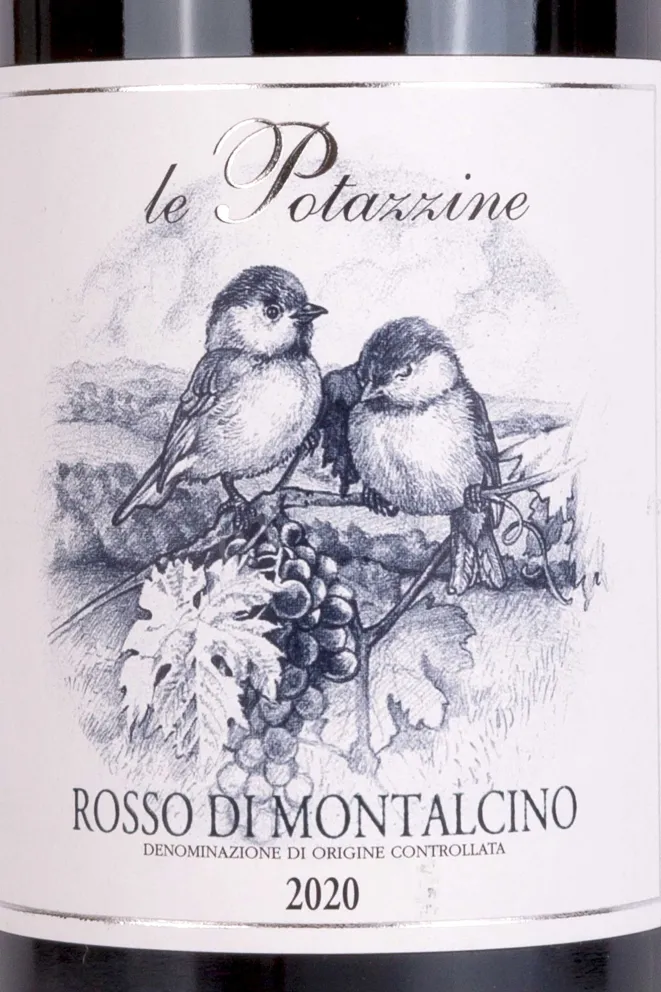 Этикетка Le Potazzine Rosso di Montalcino 2020 0.75 л