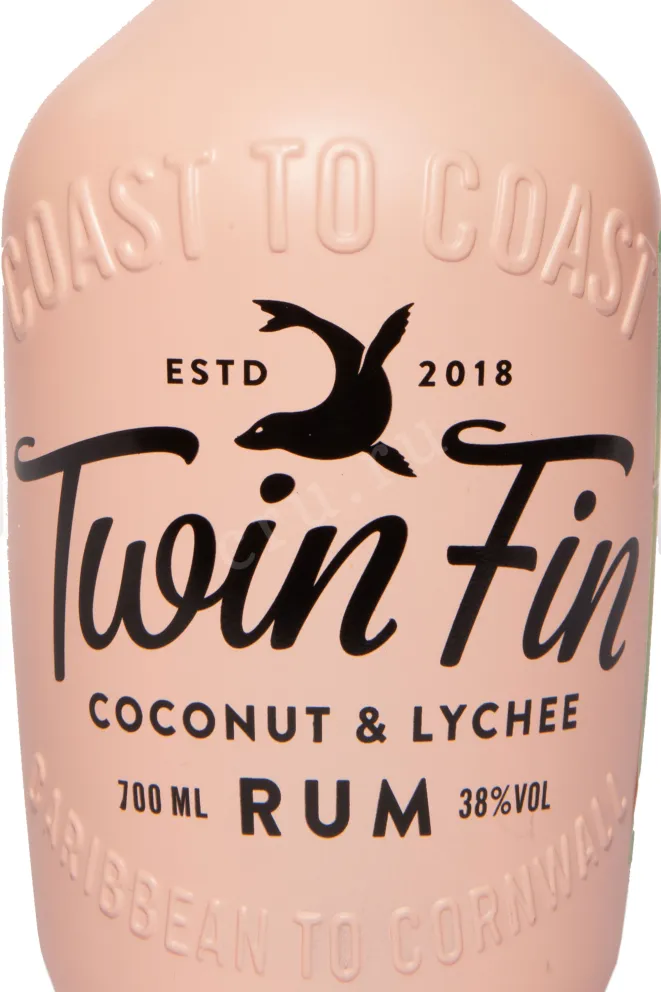 Этикетка Twin Fin Coconut & Lychee 0.7 л